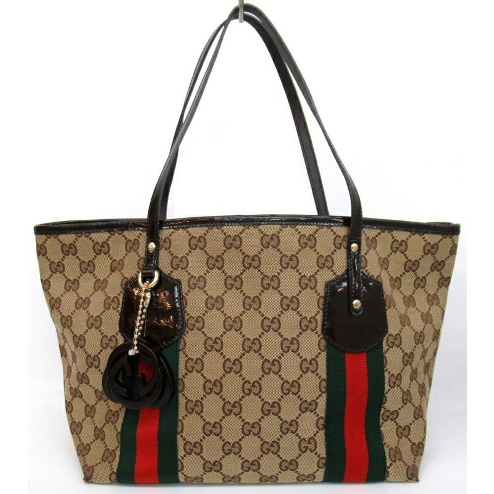 Gucci GG Patent Tote Bag